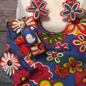 Floral Hobo Handbag Beach Bag